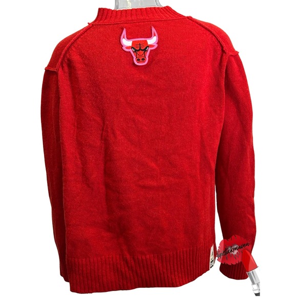 Zadig & Voltaire Chicago Bulls Sweater Women Small NBA Basketball Distressed - Picture 2 of 16